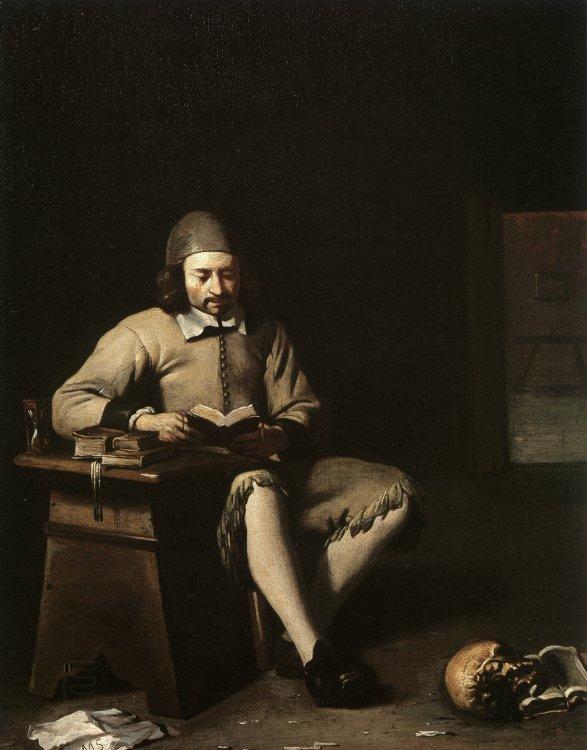 Michael Sweerts Penitent Reading in a Room oil painting picture